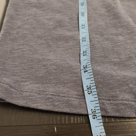 Sundry Tie Front Blue T-Shirt Dress L - Picture 10 of 12